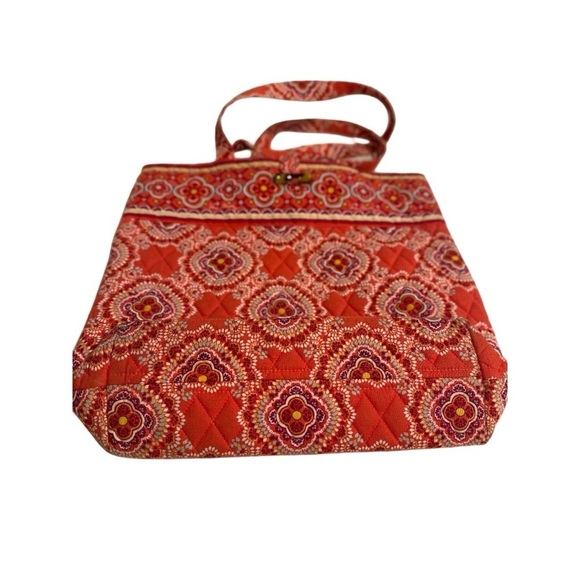 Vera Bradley Medium Tote Toggle Shoulder Bag in Paprika Retired 2009 GUC - Picture 7 of 13